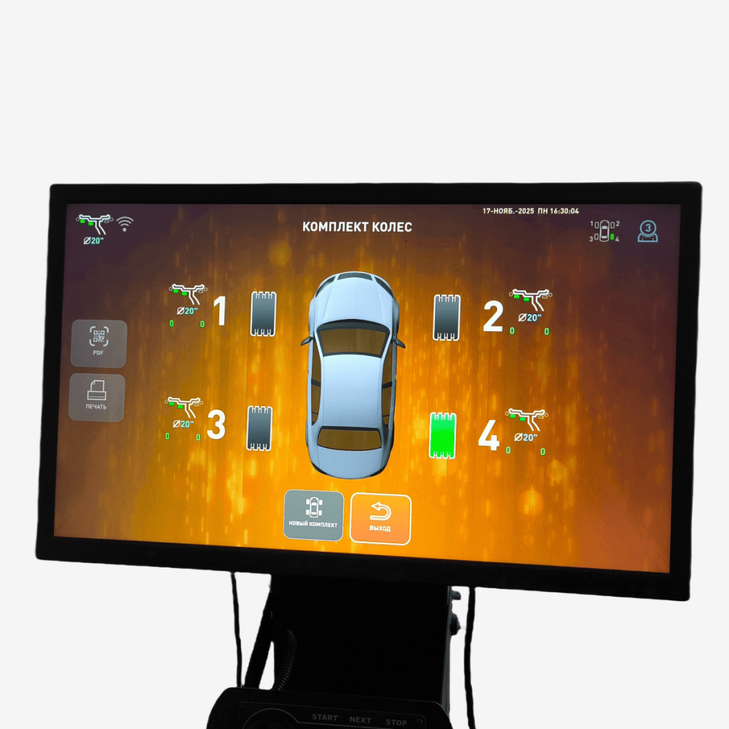 РЕЖИМ РАБОТЫ С КОМПЛЕКТОМ КОЛЕС